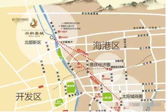 兴桐鑫城交通图
