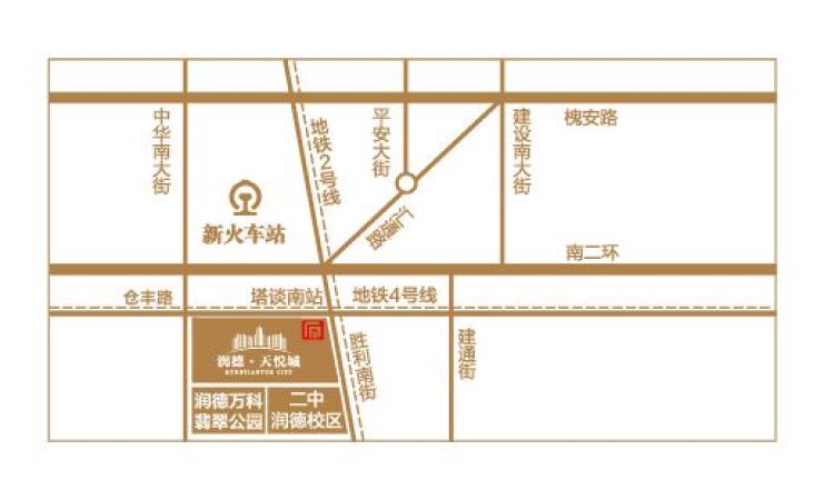 润德天悦城商铺交通图