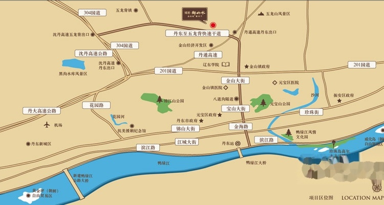 博恩御山水交通图