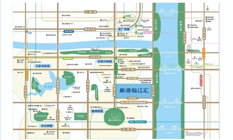 新港·临江汇交通图
