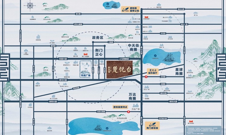 碧桂园楚悦台交通图