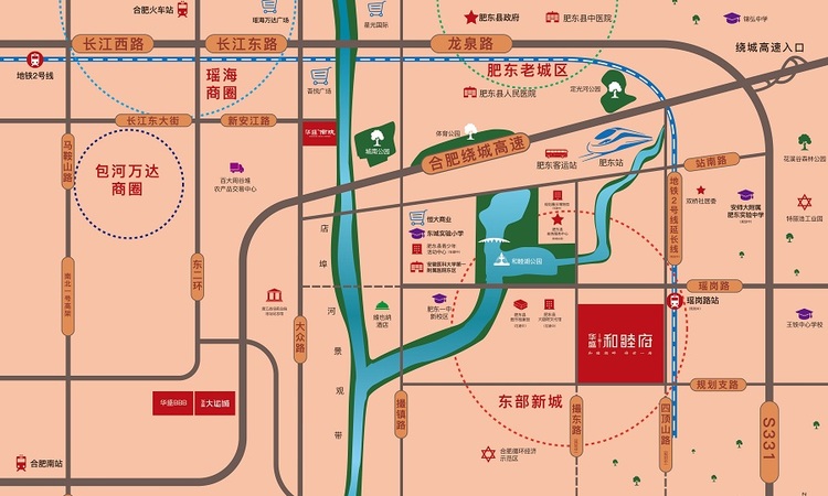 华盛和睦府交通图