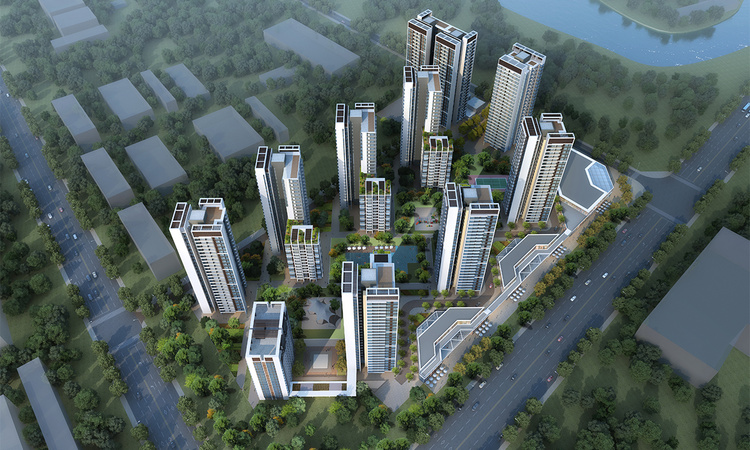  平沙九号广场效果图