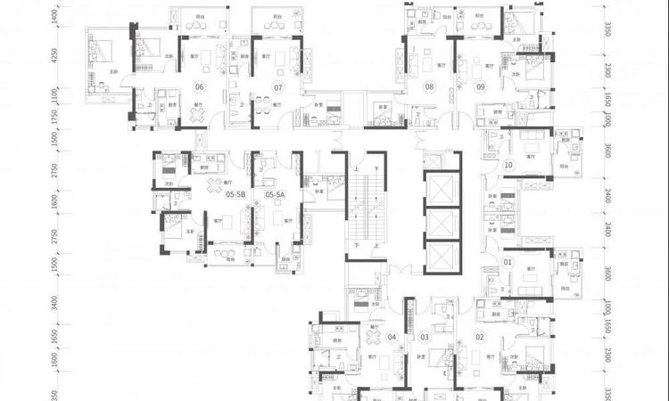  瑞云城市花园楼层平面图