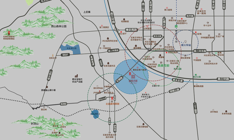 福临名邸交通图