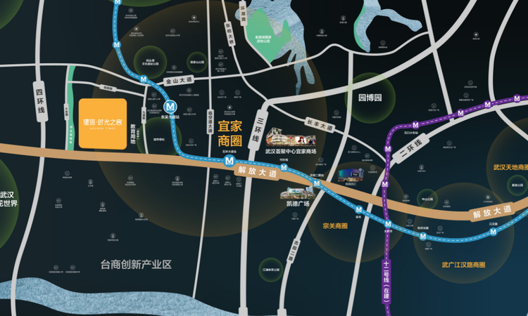 德信时光之宸交通图