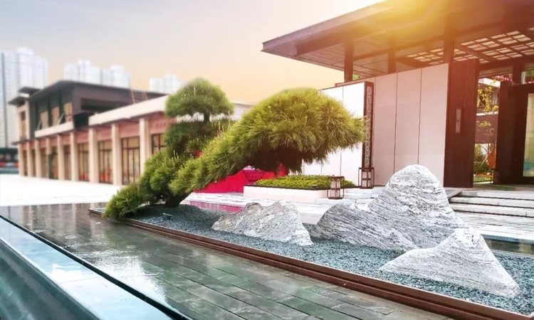 常绿林溪天悦实景图