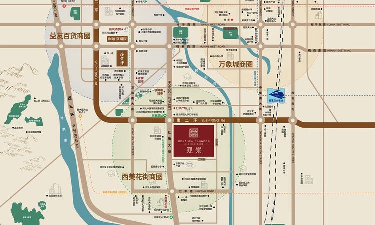 利航观棠交通图