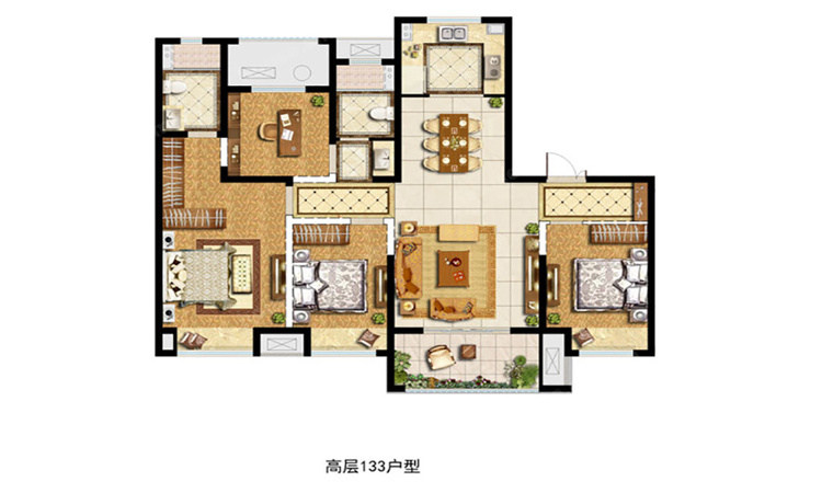 世茂云珑湾楼层平面图