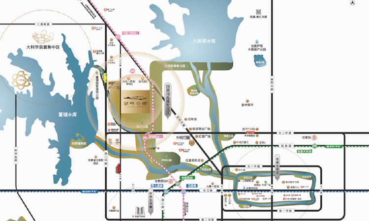 兴港和昌湖畔云栖交通图