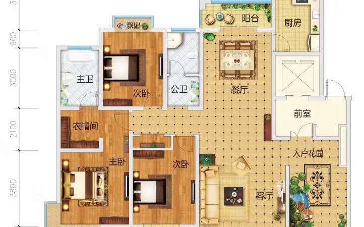 华泰花苑楼层平面图