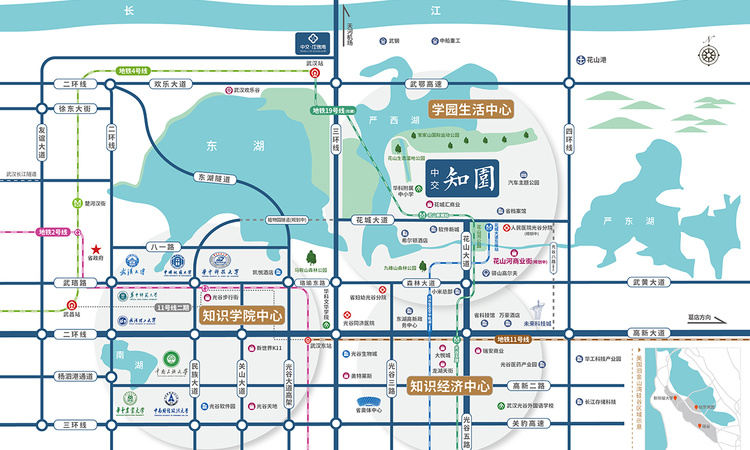 中交越秀知园交通图