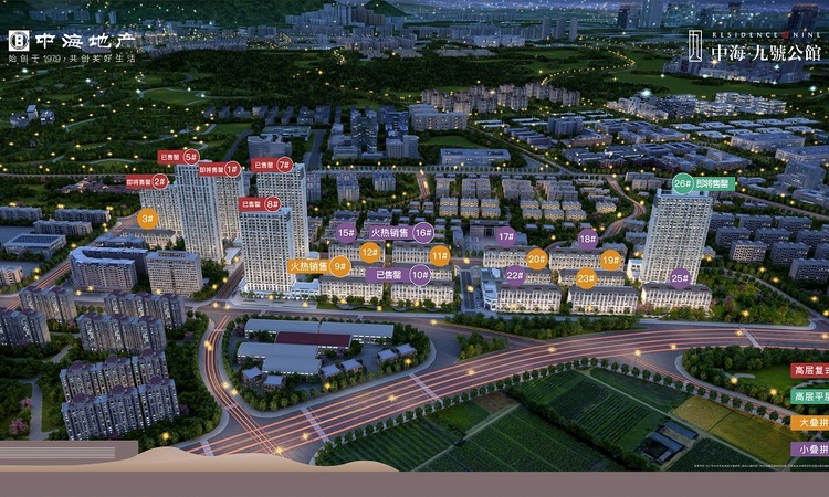 中海九号公馆 周边配套图