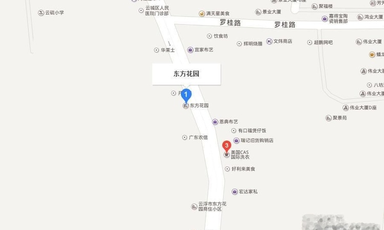 东方花园交通图