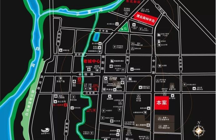 新野建业城交通图