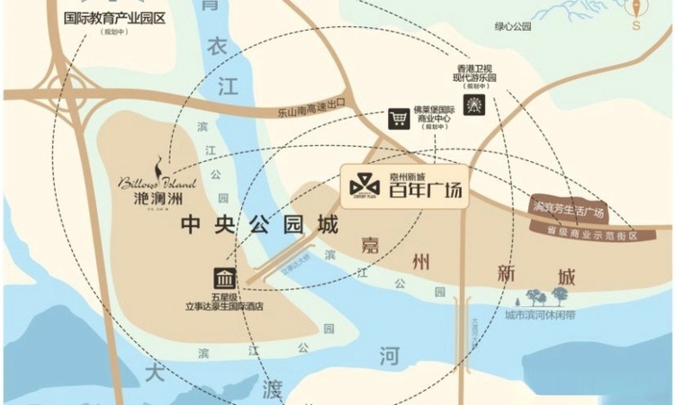 新業中心交通图