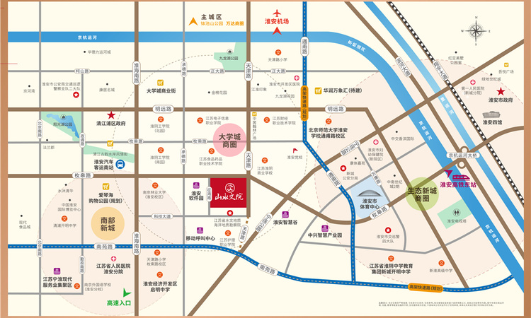 山水文院交通图