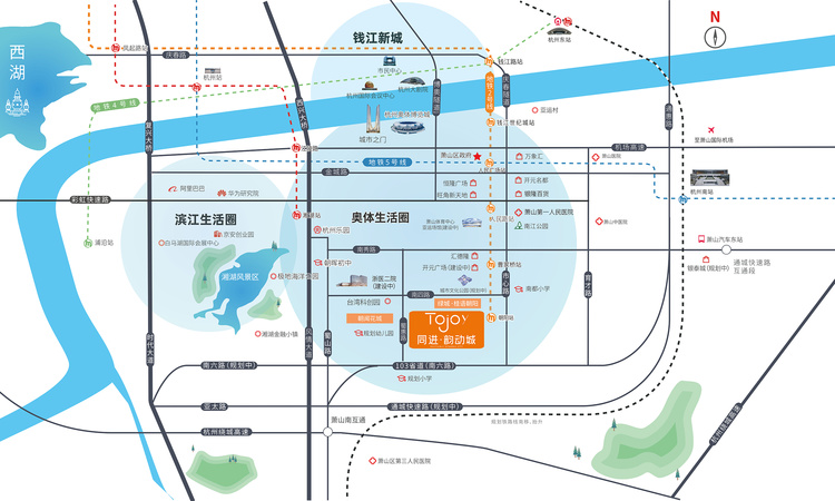 同进韵动城交通图
