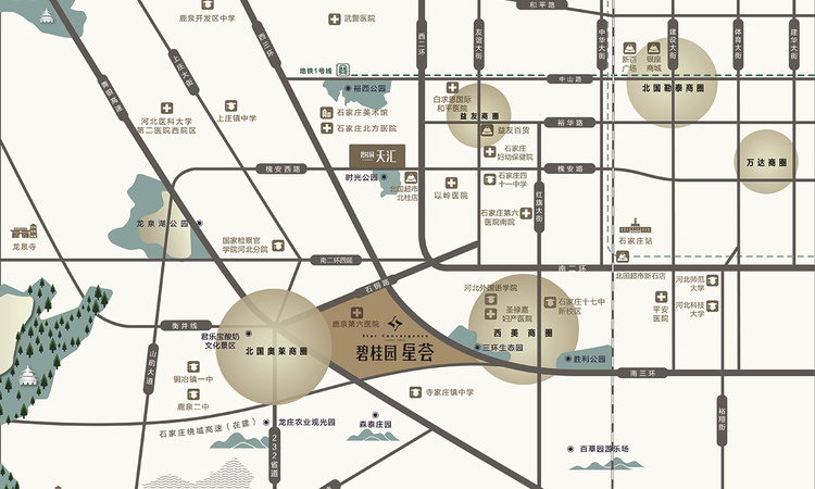 碧桂园星荟交通图
