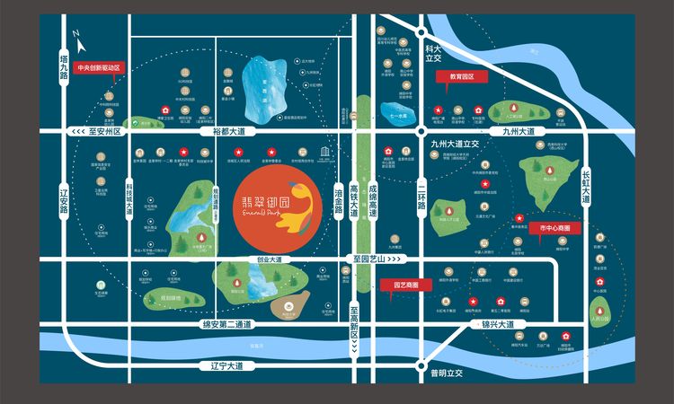 万为融信·翡翠御园交通图