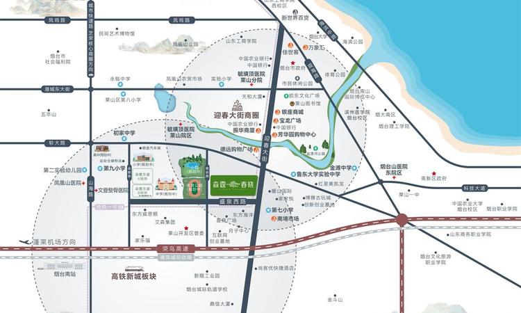 森霆春晓交通图