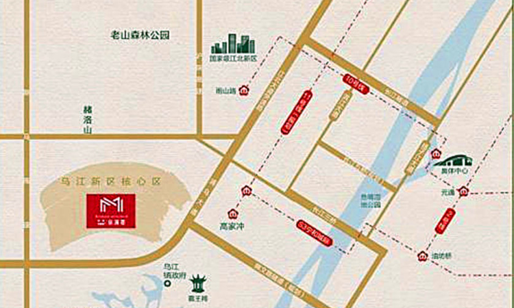 银城孔雀城依澜郡交通图