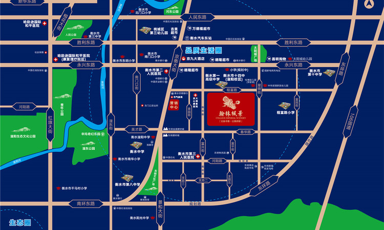 翰林枫景交通图