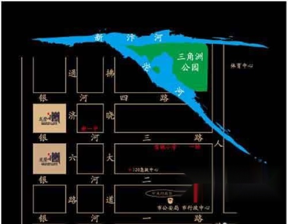 龙登和城交通图