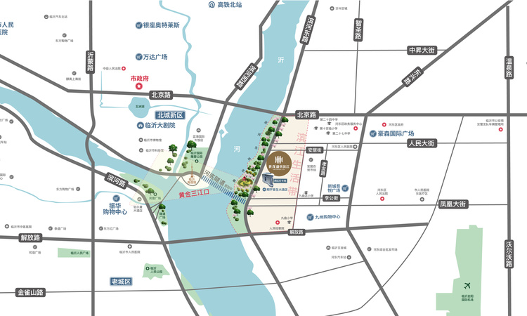 世茂盛世滨江交通图