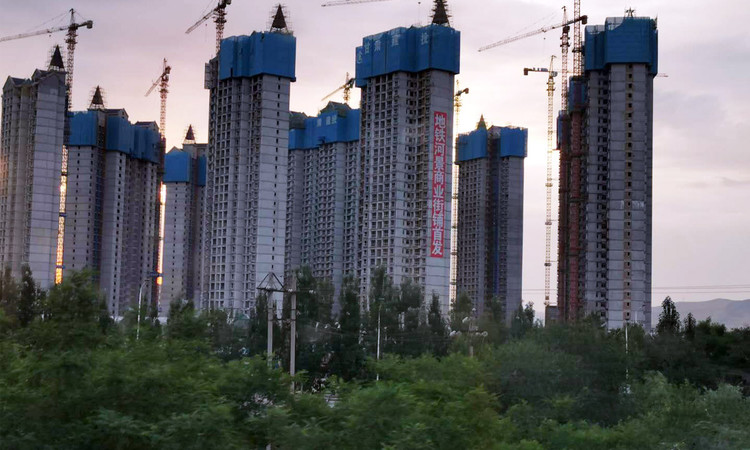甘肃建投地产百郦湾施工进度图