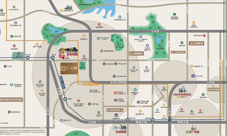 信达天纵第五园交通图