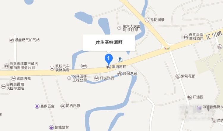 建华·塞纳河畔交通图
