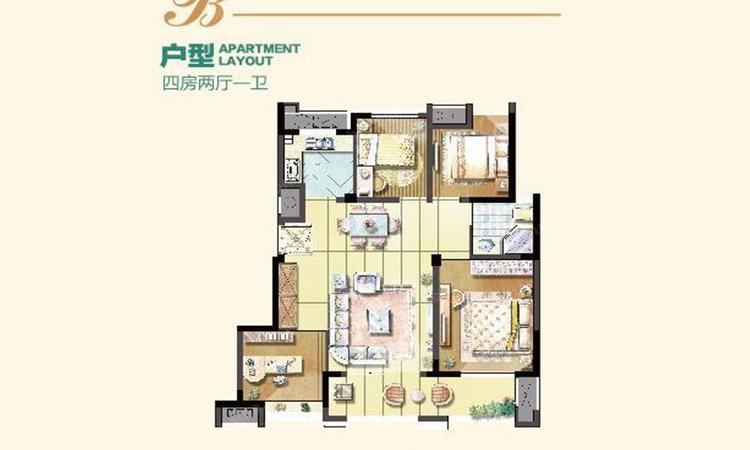 岁金时代·书香苑楼层平面图