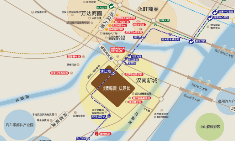 武汉碧桂园·江城纪交通图