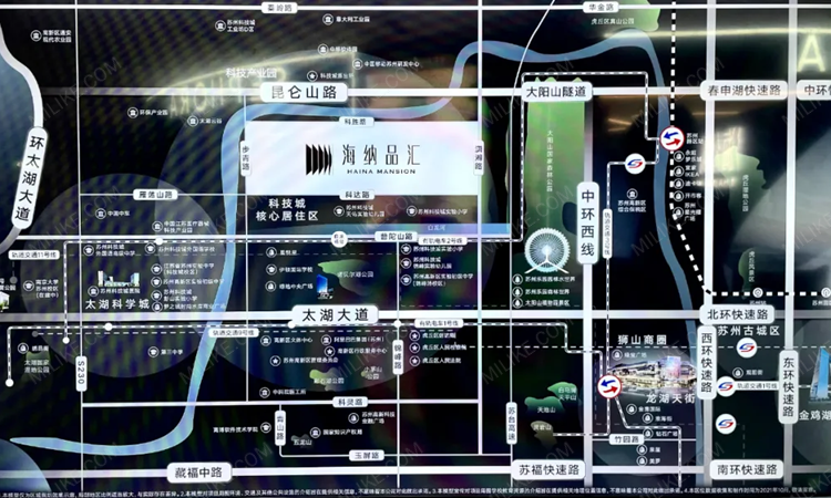 科技城幸福里交通图