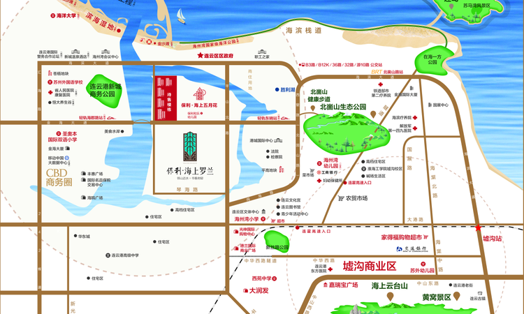 保利海上罗兰交通图