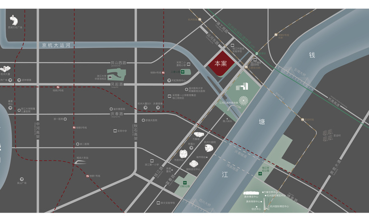 建杭·江与河交通图