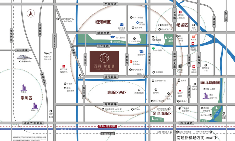 万科常春藤交通图