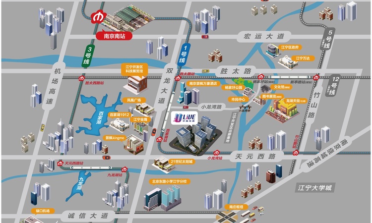 中海龙湾U-LIVE交通图