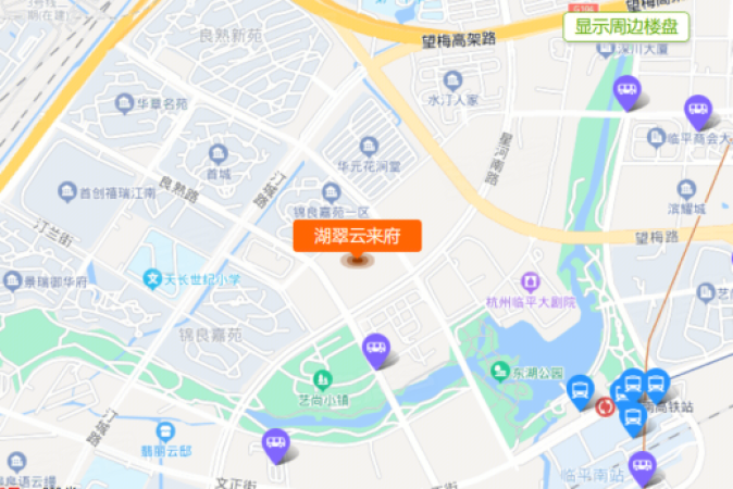 湖翠云来府交通图