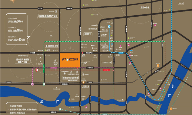 自贸环球公馆交通图