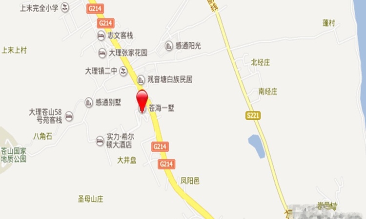 大理的小院子南区交通图