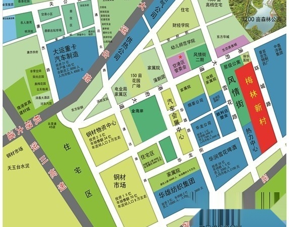 梅林新村交通图