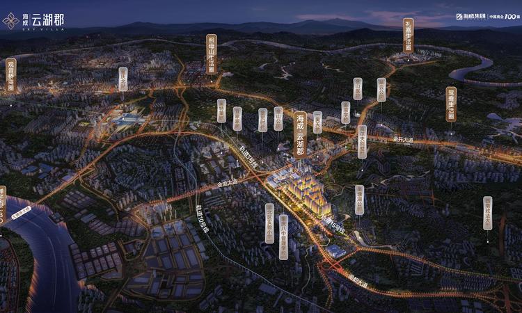 海成云湖郡1期交通图