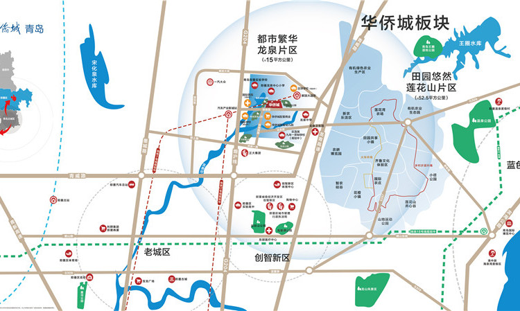 华侨城欢乐莲泉交通图