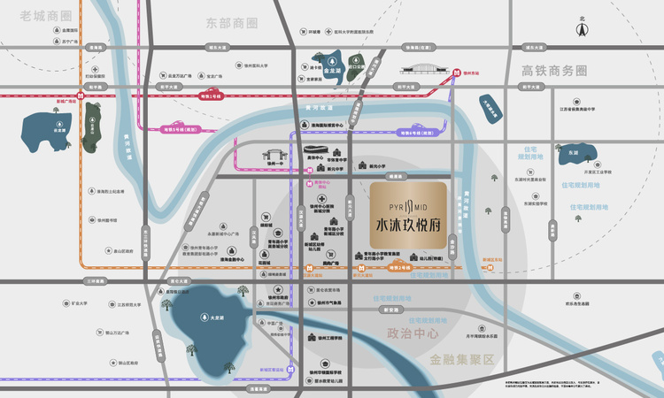 水沐玖悦府交通图