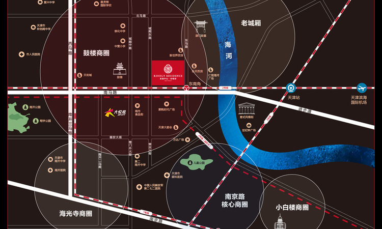 启航精英公馆交通图