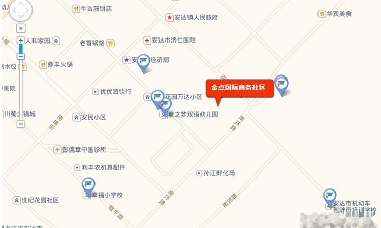 金点国际商务社区交通图