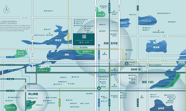 朗诗尚郡交通图