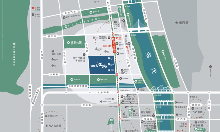 旭辉江山交通图